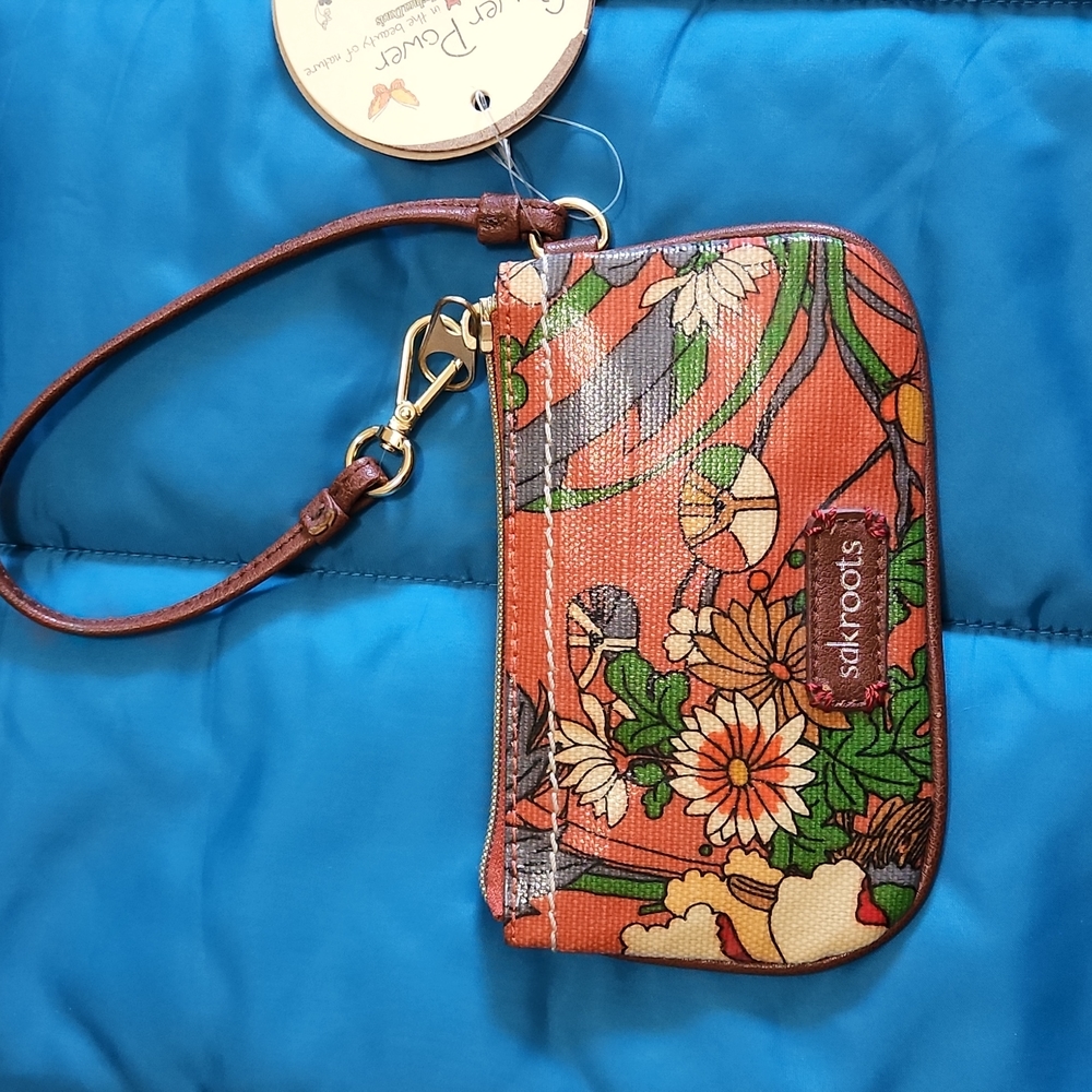 Sakroots Wristlet Artist Circle Flower Power